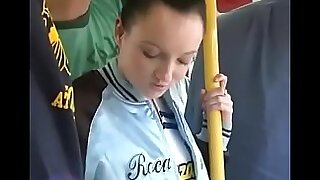 Jenny Anderson groped on bus by 2 guys and gets creampied in both holes